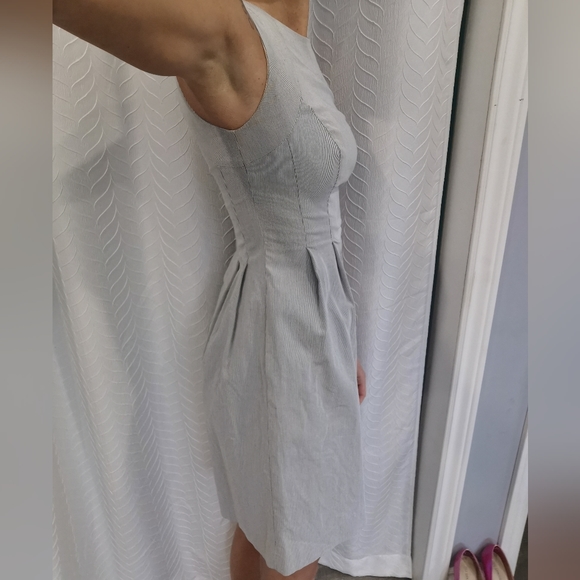 RW&Co XXS Grey&White Business Dress WITH POCKETS - Picture 3 of 9